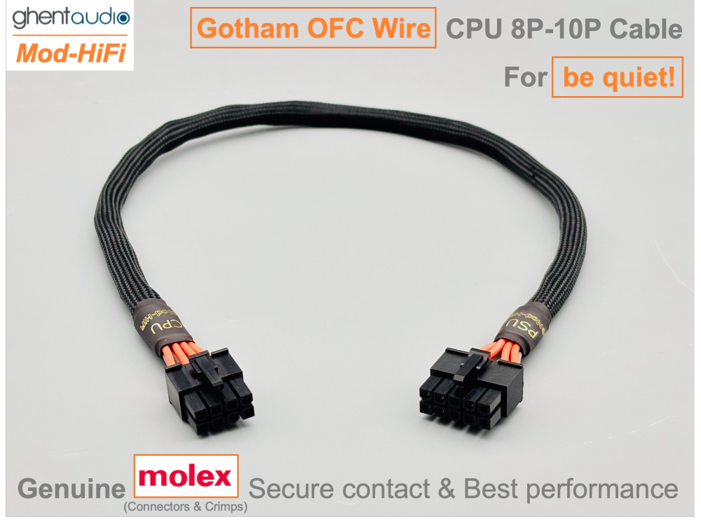 CPU 8P Cable for be quiet!: e.g. Dark Power 13 Pro 1300W | Power Zone 2 850W | Pure Power 12M 1000W | SFX-L 600W | Straight Power 12 1200W...