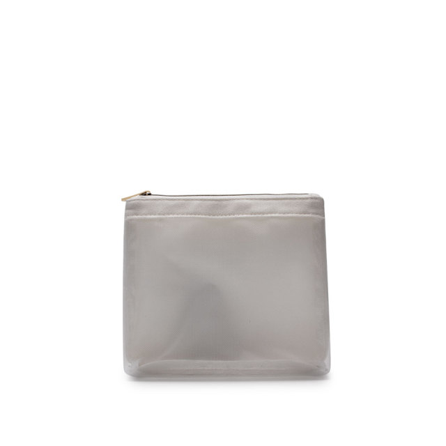 Small Pouch Cosmetic Bag Bamboo Fiber Nylon Mesh - CBT058