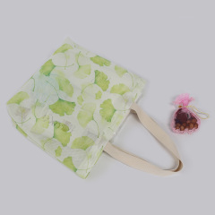 HAB070 Floral Print Mesh Bag Totebag