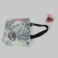 HAB068 Floral Print Mesh Bag Totebag