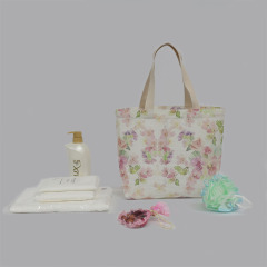 HAB069 Floral Print Mesh Bag Totebag