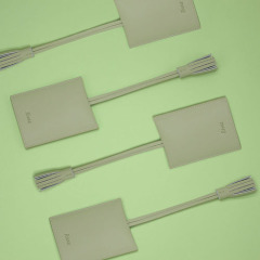 Stylish Luggage Tag Recycled Leather - TRA025