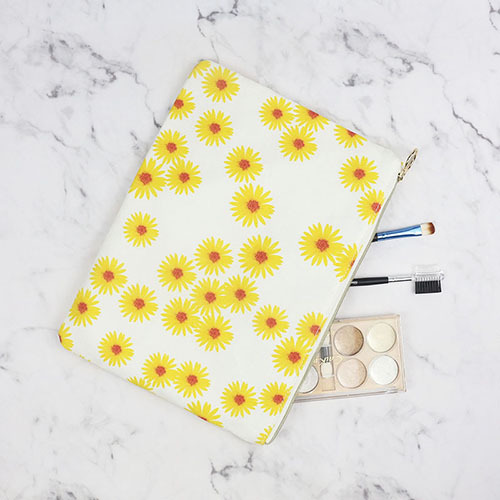 Flat Pouch Cosmetic Bag Pineapple Fiber - CNC103