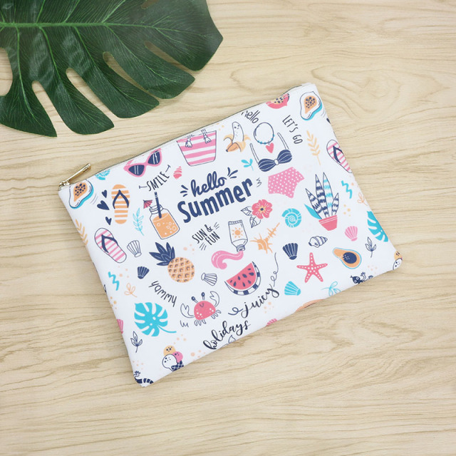 Flat Pouch Cosmetic Bag Recycled PET - CBR159