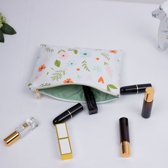 Flat Pouch Cosmetic Bag Cotton - CBC084