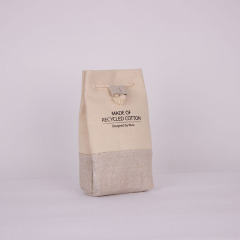Custom Recycled Cotton Drawstring Bags for Beauty Brand Projects - CBC087