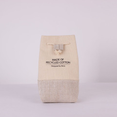 Custom Recycled Cotton Drawstring Bags for Beauty Brand Projects - CBC087