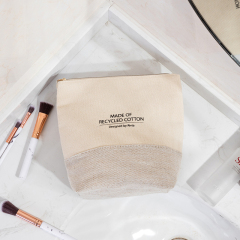 Custom Recycled Cotton Cosmetic Bag for Beauty Brand Projects - CBC090