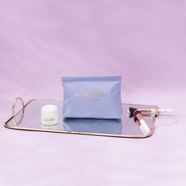 Spring Pouch Cosmetic Bag Bamboo Fiber - CBB060