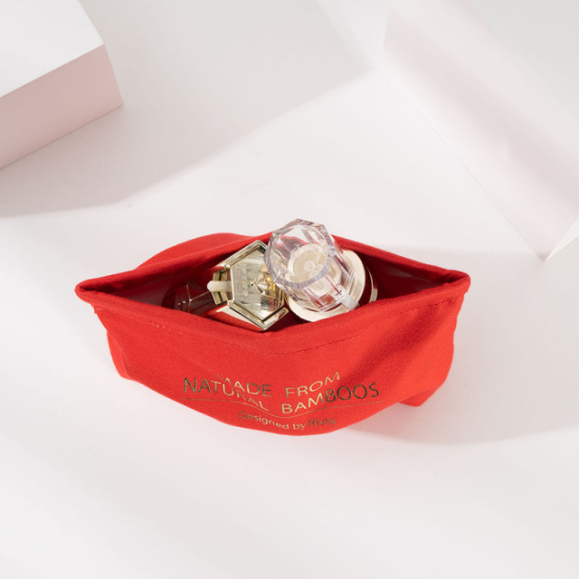 Spring Pouch Cosmetic Bag Bamboo Fiber - CBB066