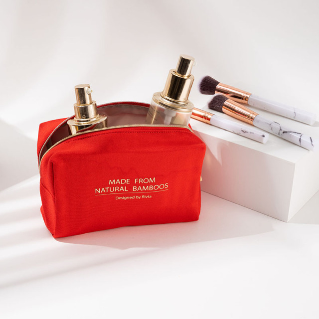 Essential Pouch Cosmetic Bag Bamboo Fiber