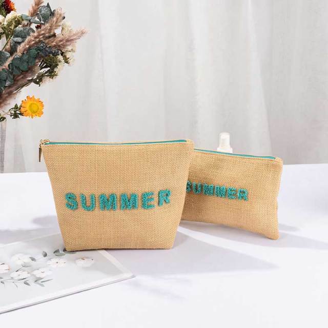 Essential Pouch Cosmetic Bag Jute - CBJ026