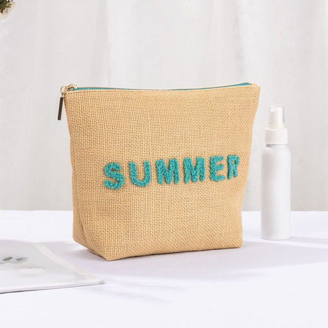 Essential Pouch Cosmetic Bag Jute - CBJ026