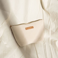 Custom Recycled Cotton Makeup Bag For Wholesale