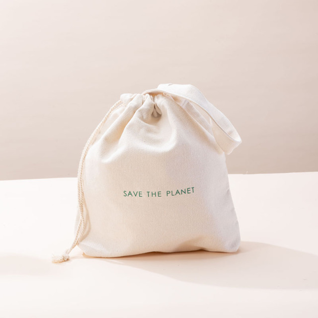Travel Beauty Drawstring Bag Recycled cotton - CBC107