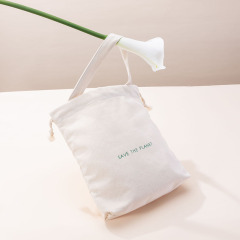 Travel Beauty Drawstring Bag Recycled cotton - CBC107