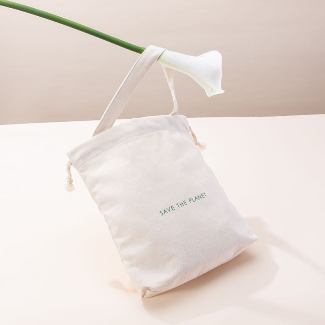 Travel Beauty Drawstring Bag Recycled cotton - CBC107
