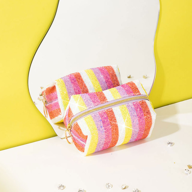 Small Pouch Cosmetic Bag Glitter - CBG024