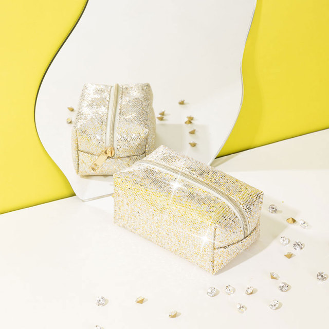 Small Pouch Cosmetic Bag Glitter - CBG014