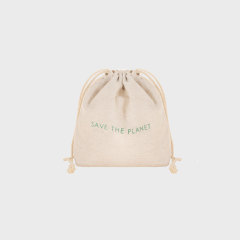 Small Beauty Drawstring Bag Linen Cotton - CBC112