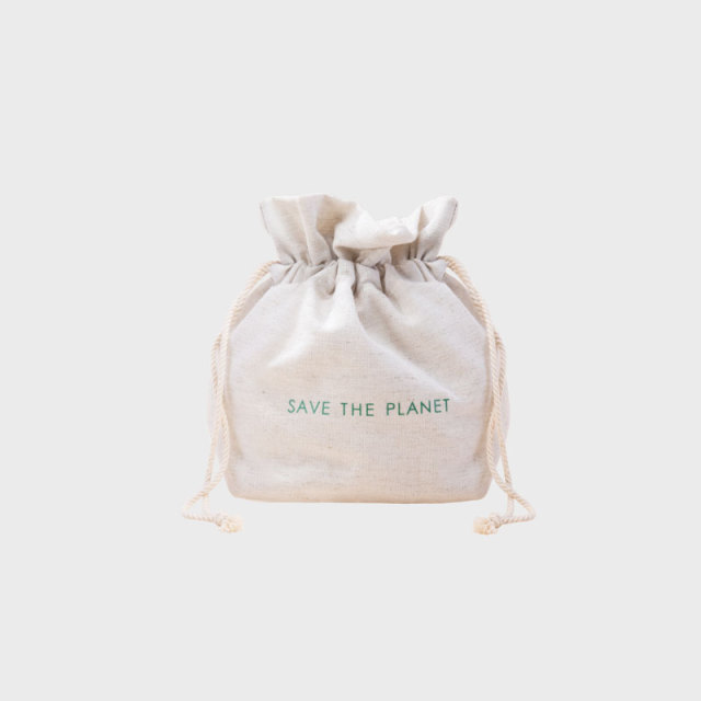 Waterproof Beauty Drawstring Bag Linen Cotton - CBC111