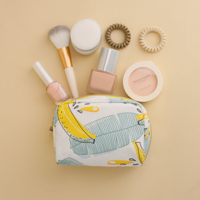 Small Pouch Cosmetic Bag Banana Fiber - CNC136
