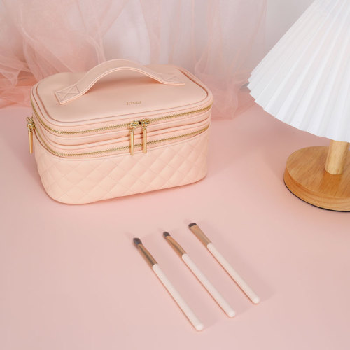 Semi-rigid recycled PU makeup case CBP205