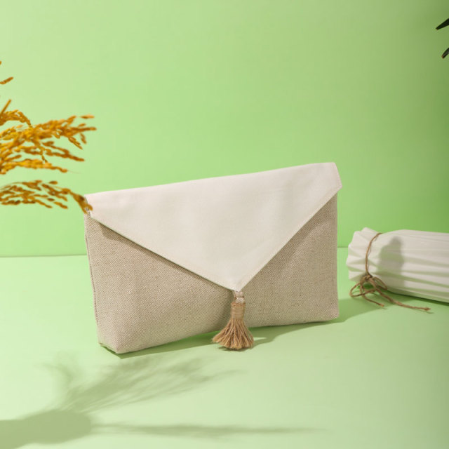 Clutch Cosmetic Bag Bamboo Fiber Jute - CBB046