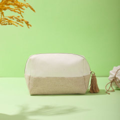 Small Pouch Cosmetic Bag Bamboo Fiber Jute - CBB044