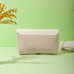 Clutch Cosmetic Bag Bamboo Fiber Jute - CBB046