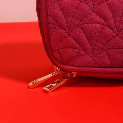 Small Pouch Makeup Case Recycled Velvet - CBR228