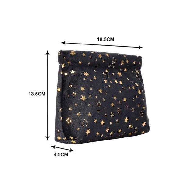 Small Pouch Cosmetic Bag RPET Velvet - CBR253