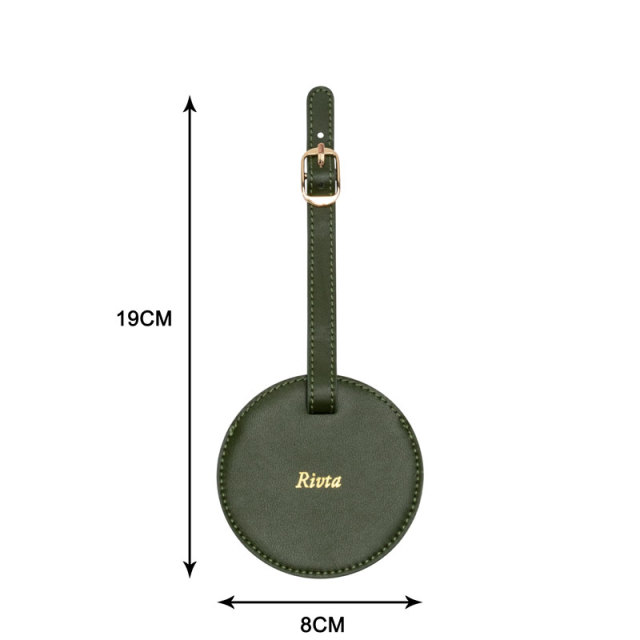 Stylish Luggage Tag Cactus Leather - TRA057