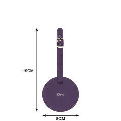 Stylish Luggage Tag Silica Gel Leather - TRA051