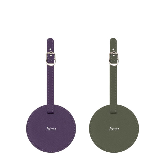 Stylish Luggage Tag Silica Gel Leather - TRA051