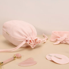 Custom Organic Cotton Drawstring Bag for Beauty Brand Projects - CBC127
