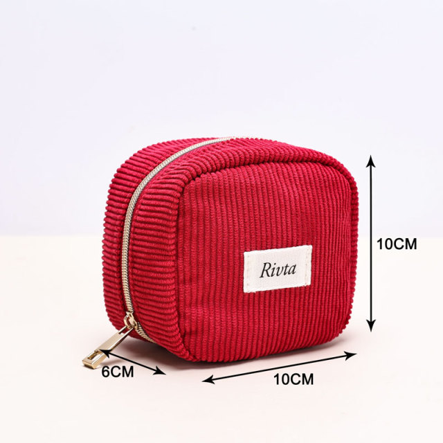 Small Pouch Cosmetic Bag RPET Corduroy - CBR278