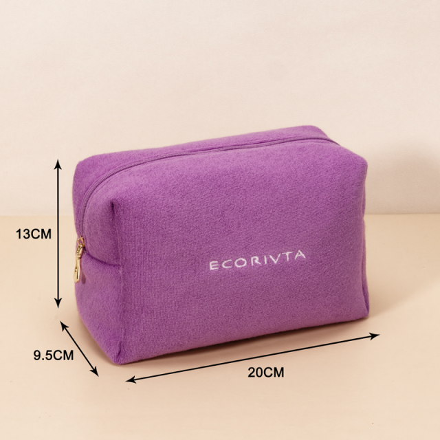 Travel Pouch Cosmetic Bag CVC Towel (Cotton) - CBC153