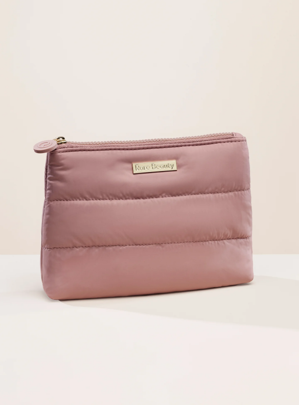 Clear makeup bag type for travel beauty programs