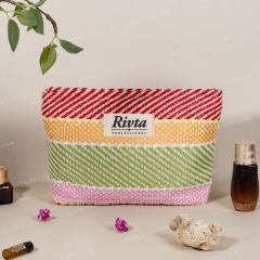 Essential Pouch Cosmetic Bag Cotton Thread Woven - CBO090