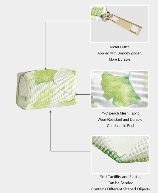 Cosmetic bag product options for private label buyers