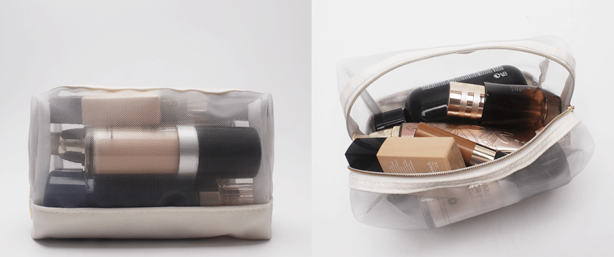 rPET cosmetic bag material option