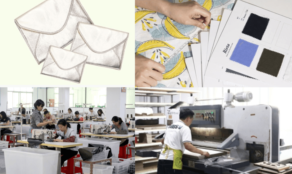 Cotton towel cosmetic bag 