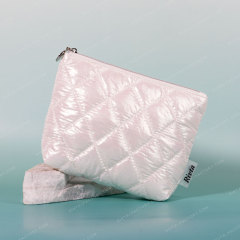 Quilted Pouch Cosmetic Bag Nylon - CBO102