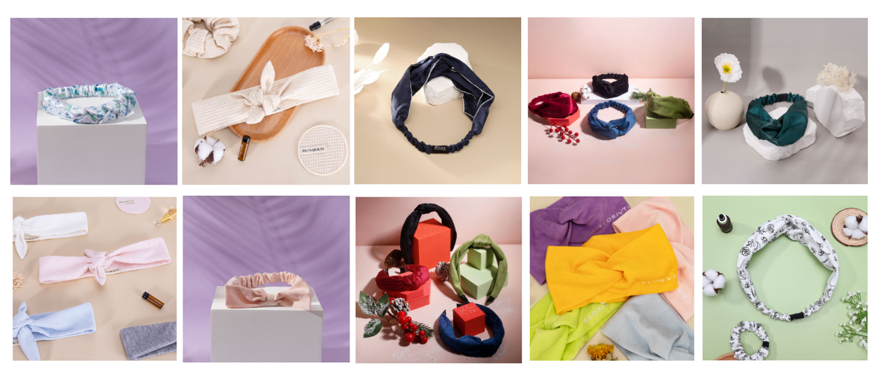 Headband Fabrics for Cosmetic Bag Companion Accessories