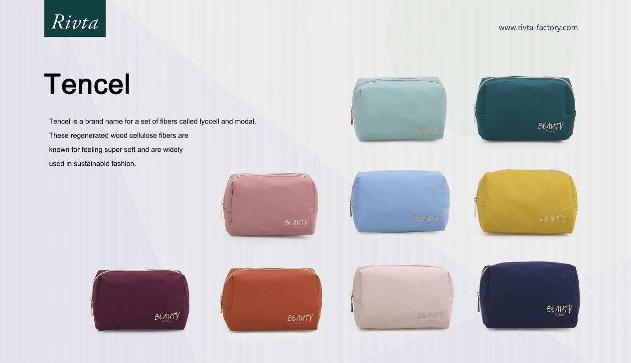 Lyocell fiebr makeup bags