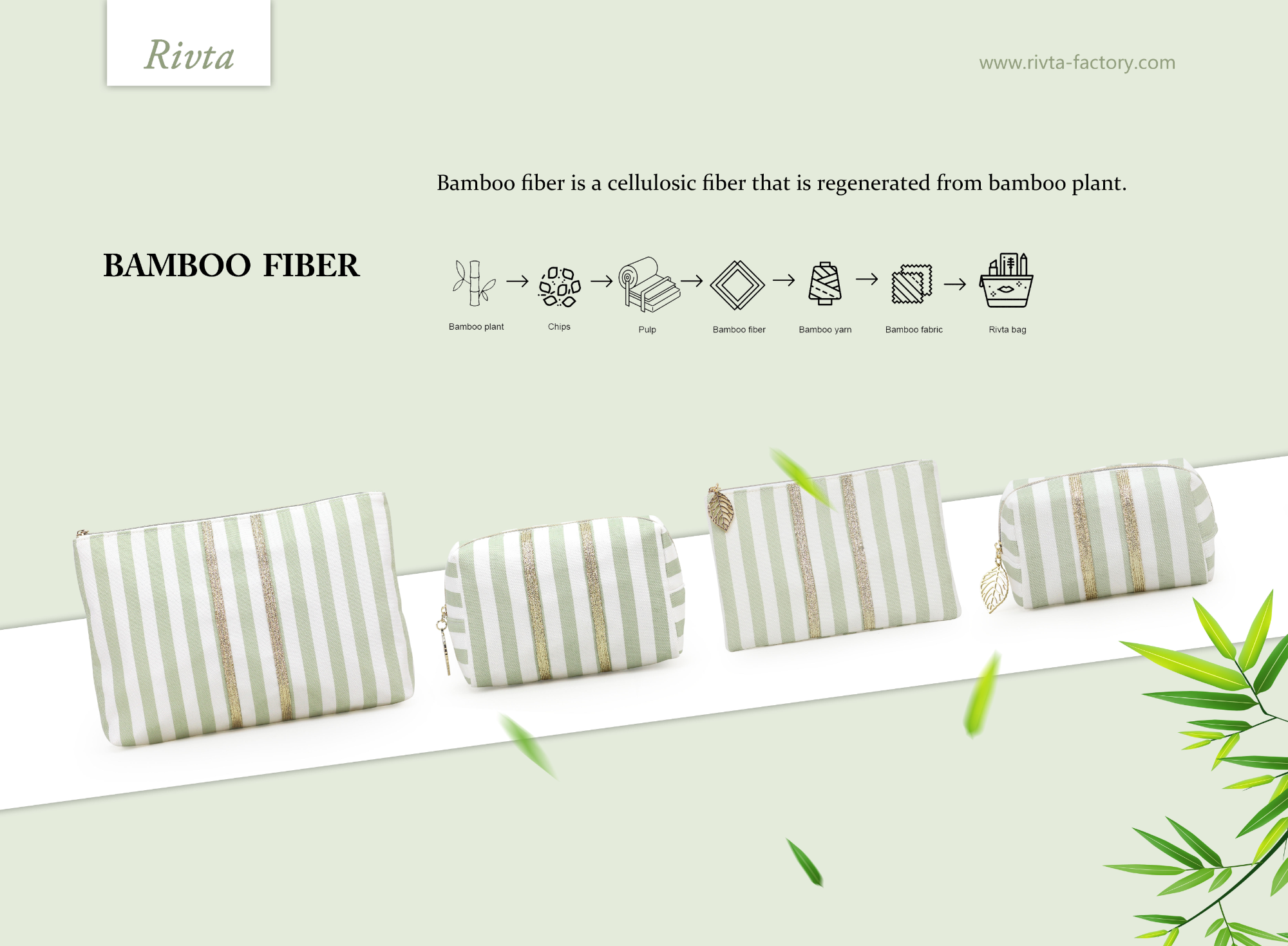 bamboo fiber cosmetic bags