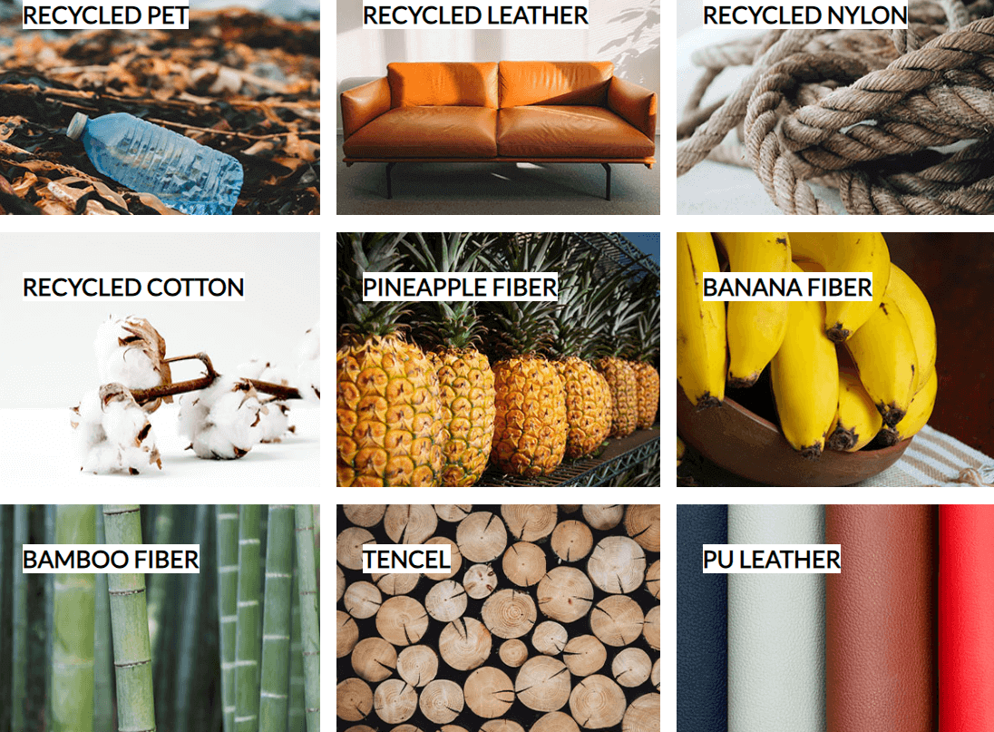 natural & Recycled Materials