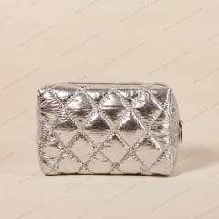 Quilted Pouch Cosmetic Bag Nylon - CBO101