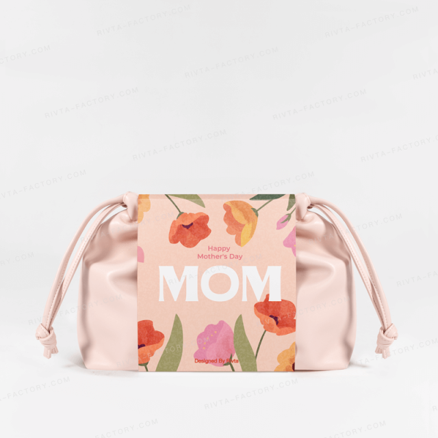 Medium Drawstring Bag Made Of Recycled PU - CBP225